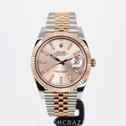 ROLEX DATEJUST TWO-TONE SUNDUST 41MM 126331