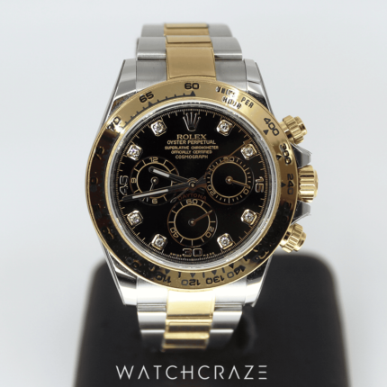 ROLEX DAYTONA TWO TONE DIAMOND MARKERS 40MM 116503
