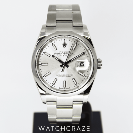 ROLEX DATEJUST SILVER 36MM 126200