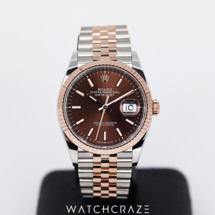 ROLEX DATEJUST TWO TONE ROSE GOLD AND STEEL 36MM 126231