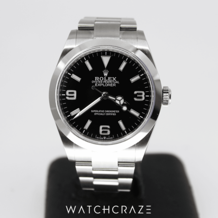 ROLEX EXPLORER BLACK DIAL STAINLESS STEEL BRACELET 40MM 224270