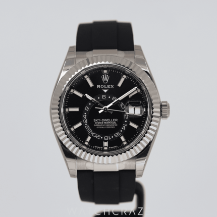 ROLEX SKYDWELLER WHITE GOLD OYSTERFLEX 42MM 336239